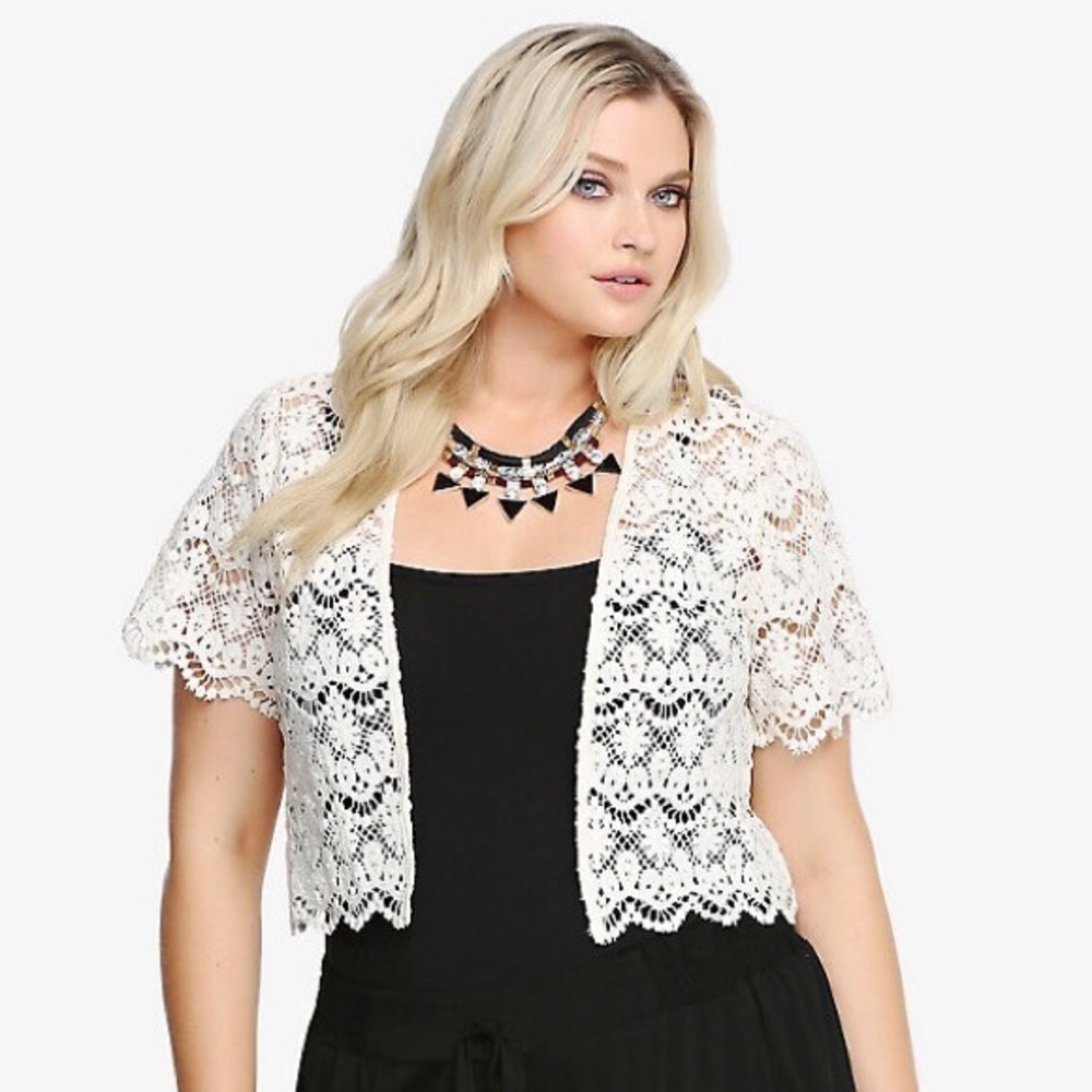 Torrid crochet shrug